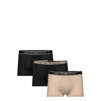 Men's Knit 3-Pack Trunk Boxerkalsonger Svart Emporio Armani