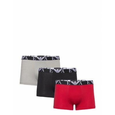 Men's Knit 3-Pack Trunk *Villkorat Erbjudande Boxerkalsonger Svart Emporio Armani