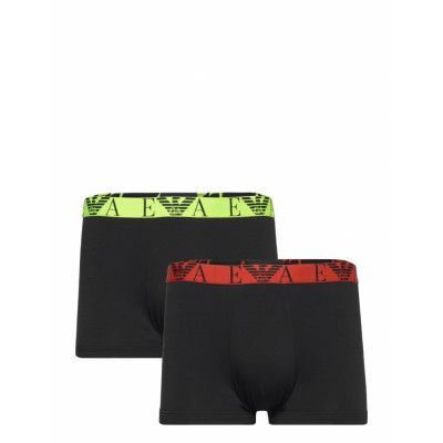 Men's Knit 2-Pack Trunk Boxerkalsonger Svart Emporio Armani