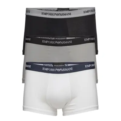 Emporio Armani Mens Knit 3-Pack Trunks Multi/patterned