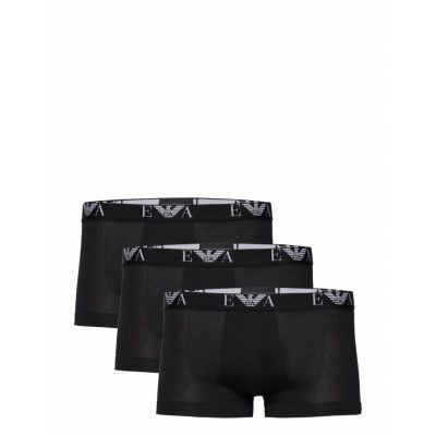 Men's Knit 3Pack Trunk *Villkorat Erbjudande Boxerkalsonger Svart Emporio Armani