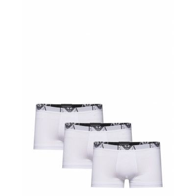 Men's Knit 3Pack Trunk Boxerkalsonger Vit Emporio Armani