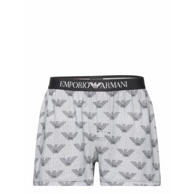 Emporio Armani Men's Knit Boxer Grå