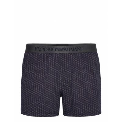 Emporio Armani Men's Knit Boxer Marinblå