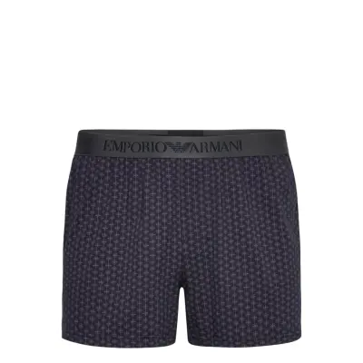 Emporio Armani Men's Knit Boxer Marinblå