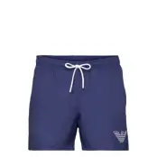 Mens Woven Boxer Badshorts Blå Emporio Armani