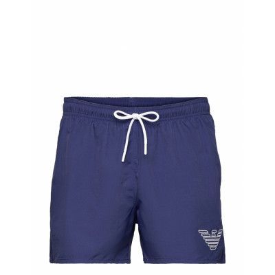 Mens Woven Boxer Badshorts Blå Emporio Armani