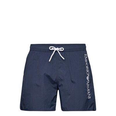 Mens Woven Boxer Badshorts Blå Emporio Armani