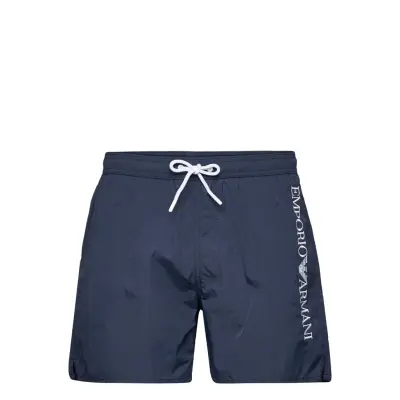 Mens Woven Boxer Badshorts Blå Emporio Armani