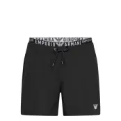 Mens Woven Boxer Badshorts Black Emporio Armani