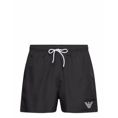 Emporio Armani Mens Woven Boxer Svart