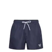 Emporio Armani Mens Woven Boxer Marinblå