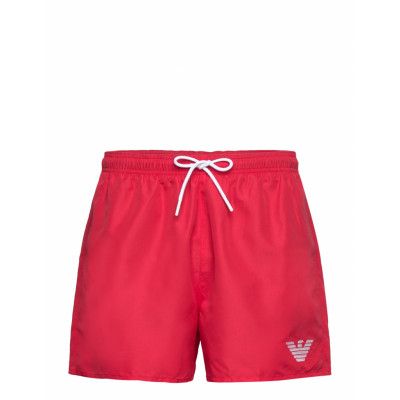 Emporio Armani Mens Woven Boxer Röd
