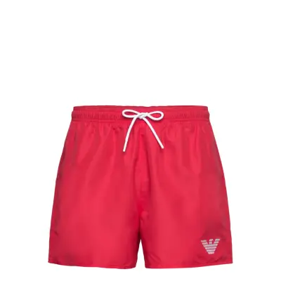 Emporio Armani Mens Woven Boxer Röd