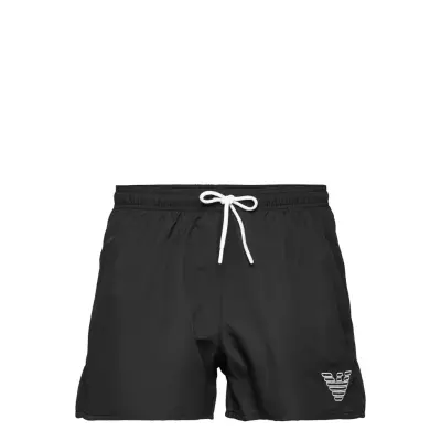 Mens Woven Boxer Badshorts Svart Emporio Armani