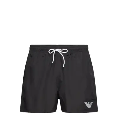 Mens Woven Boxer Badshorts Svart Emporio Armani