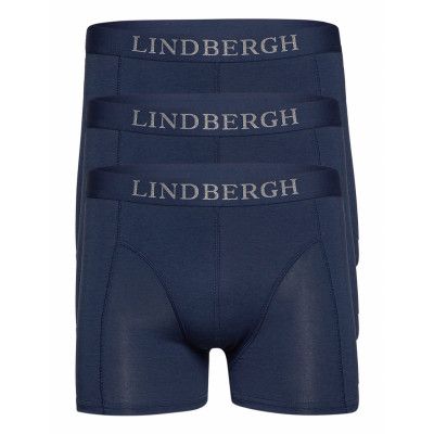 Lindbergh Basic Bamboo Boxers 3 Pack Blå