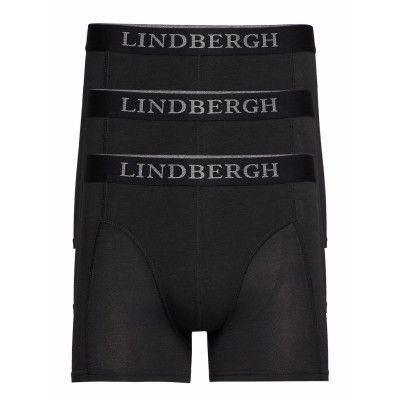 Basic Bamboo Boxers 3 Pack Boxerkalsonger Svart Lindbergh