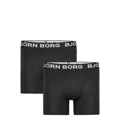 Bamboo Cotton Blend Boxer 2P Boxerkalsonger Svart Björn Borg