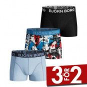 Björn Borg 3-pack NY Times Shorts For Boys * Fri Frakt * * Kampanj *