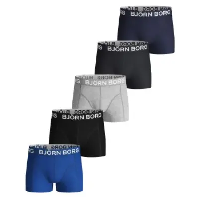 Björn Borg 5-pack Cotton Stretch Shorts For Boys