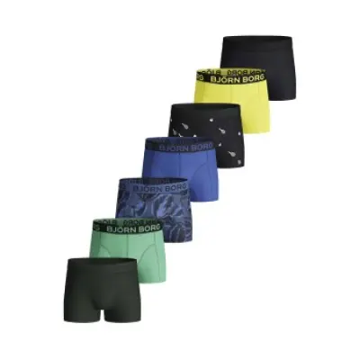 Björn Borg 7-pack Cotton Stretch Shorts For Boys 2117