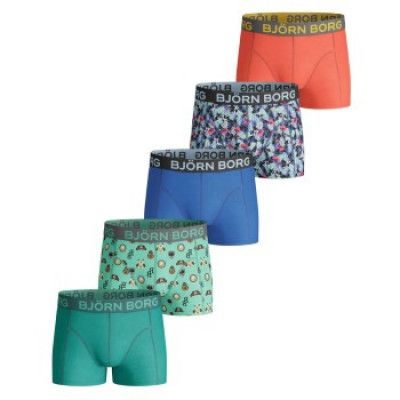 Björn Borg 5-pack Badges And Flamingos Shorts For Boys * Fri Frakt *