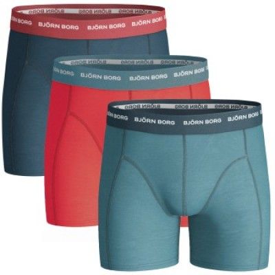 Björn Borg Boys Shorts Seasonal Solids Contrast  3-pack * Fri Frakt *