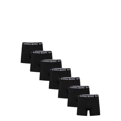 Björn Borg Cotton Stretch Boxer + Wash Bag 7P Svart