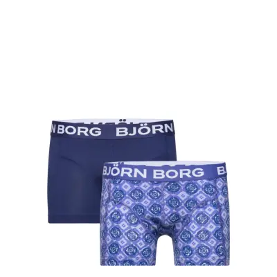 Björn Borg Cotton Stretch Boxer 2P - Blue - 110-116