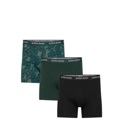 Björn Borg Cotton Stretch Boxer 3P - Green - XXL