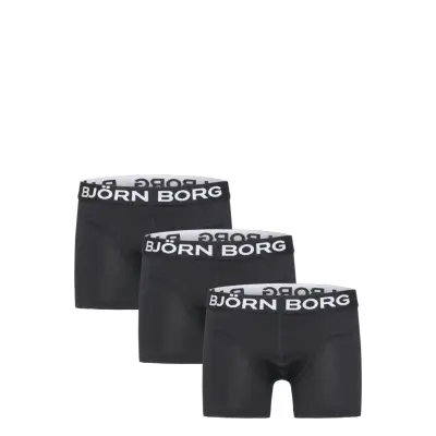 Björn Borg Cotton Stretch Boxer 3P - Grey - 122-128