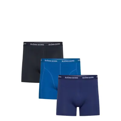 Björn Borg Cotton Stretch Boxer 3P Marinblå