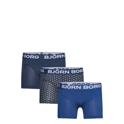 Björn Borg Cotton Stretch Boxer 3P Marinblå