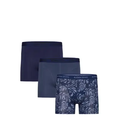 Björn Borg Cotton Stretch Boxer 3P Marinblå