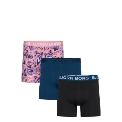 Björn Borg Cotton Stretch Boxer 3P Multi/patterned