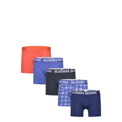 Björn Borg Cotton Stretch Boxer 5P - Blue - 110-116