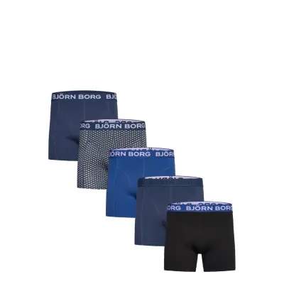 Björn Borg Cotton Stretch Boxer 5P Marinblå