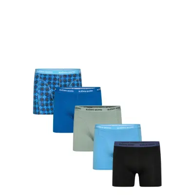 Björn Borg Cotton Stretch Boxer 5P - Multi/patterned - L