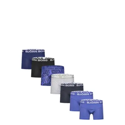 Björn Borg Cotton Stretch Boxer 7P - Blue - 122-128