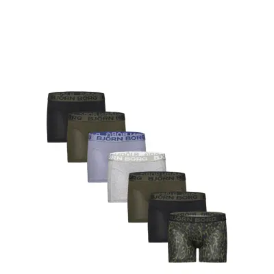 Björn Borg Cotton Stretch Boxer 7P Khaki Green