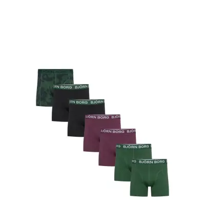 Björn Borg Cotton Stretch Boxer 7P Khaki Green