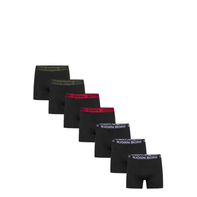 Björn Borg Cotton Stretch Boxer 7P Svart