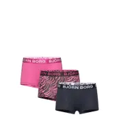 Björn Borg Cotton Stretch Boxer Shorts 3P - Pink - 146-152