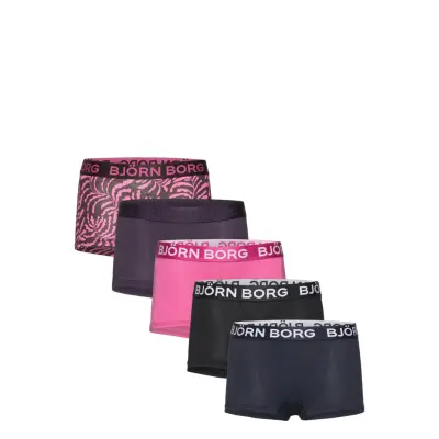 Björn Borg Cotton Stretch Boxer Shorts 5P - Black - 158-164