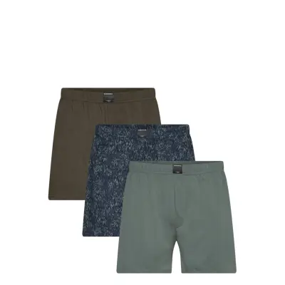Björn Borg Cotton Stretch Jersey Boxer Shorts 3P - Multi/patterned - XL