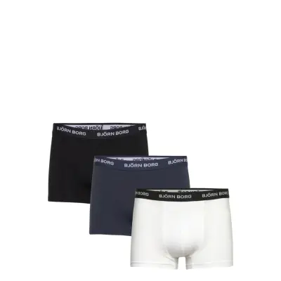 Björn Borg Cotton Stretch Trunk 3P - Navy - L