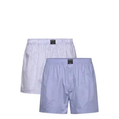 Björn Borg Cotton Stretch Woven Boxer Shorts 2P Blå