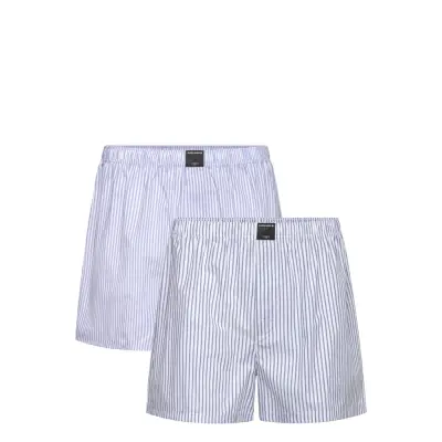 Björn Borg Cotton Stretch Woven Boxer Shorts 2P - White - XXL
