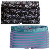 Björn Borg Mini Shorts Tibetan Bird & Stripe  2-pack * Fri Frakt *